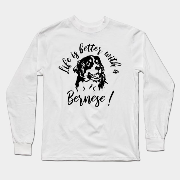 Bernese mountain dog Long Sleeve T-Shirt by Bernesemountaindogstuff